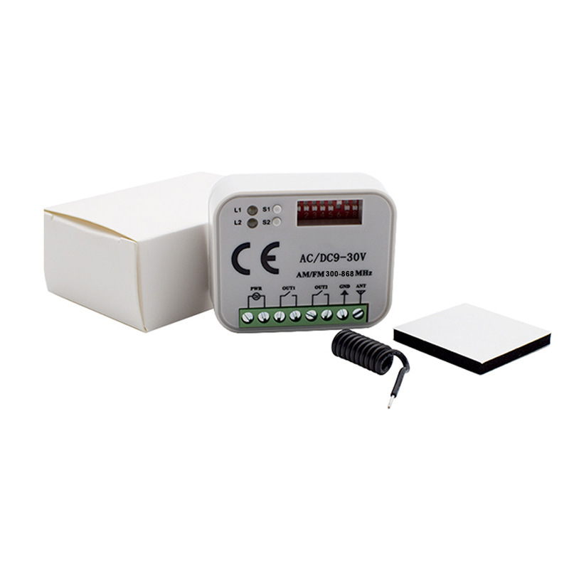 RX-Multi 2-Channel Multi-Frequency Remote Control Receiver – AC/DC 9-30V & AC 85-250V, 300-868MHz - Image 2